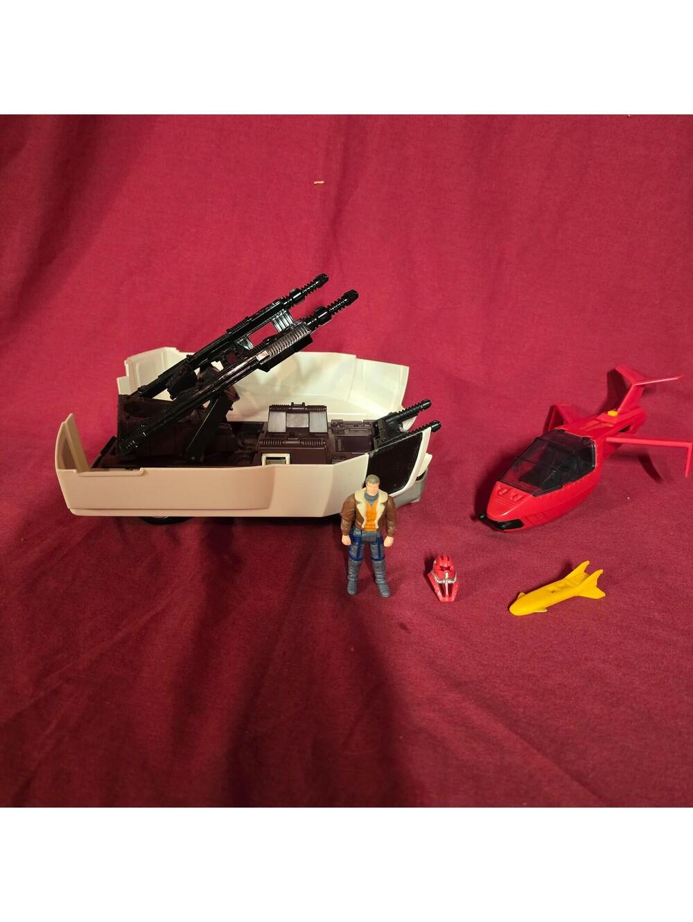 Slingshot VTG 1986 MASK Vehicle Complete RV Sonic Jet w/ Ace Riker Figure Kenner
